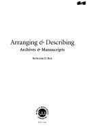Arranging & Describing Archives & Manuscripts