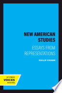 The New American Studies: Essays from Representations