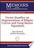 Vector Bundles on Degenerations of Elliptic Curves and Yang-Baxter Equations