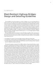 Blast-resistant highway bridges