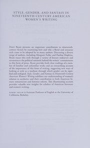 Style, gender, and fantasy in nineteenth-century American women's writing