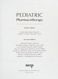 Pediatric pharmacotherapy