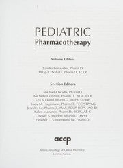Pediatric pharmacotherapy