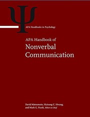 APA Handbook of Nonverbal Communication