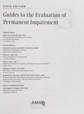 Guides to the evaluation of permanent impairment.