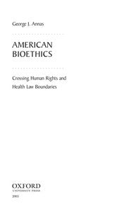 American bioethics