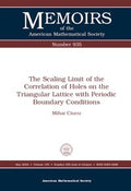 The scaling limit of the correlation of holes on the triangular lattice with periodic boundary conditions