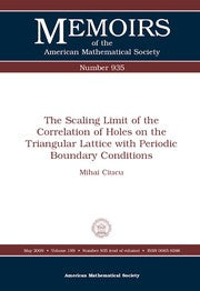 The scaling limit of the correlation of holes on the triangular lattice with periodic boundary conditions