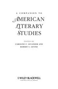 Companion to American literary studies
