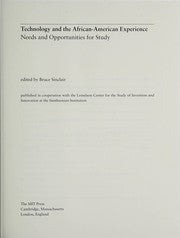 Technology and the African-American experience