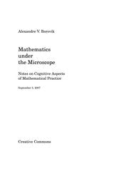 Mathematics under the microscope