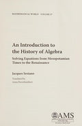 An introduction to the history of algebra