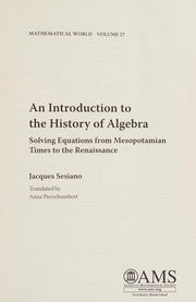 An introduction to the history of algebra