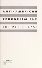 Anti-American terrorism and the Middle East