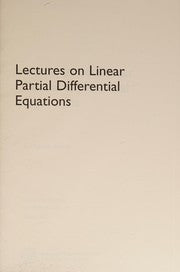 Lectures on linear partial differential equations