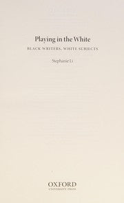 Playing in the White
