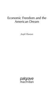 Economic freedom and the American dream