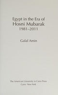 Egypt in the era of Hosni Mubarak