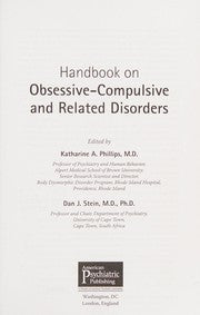 Handbook on Obsessive-Compulsive and Related Disorders