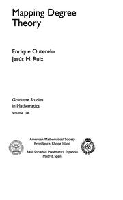 Mapping degree theory