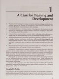 Training and development for the hospitality industry