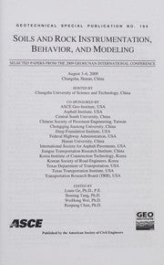 Soils and rock instrumentation, behavior, and modeling