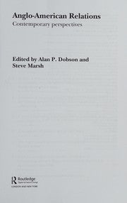 Anglo-American relations