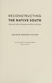 Reconstructing the native south