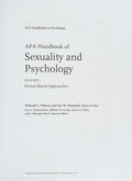 APA Handbook of Sexuality and Psychology