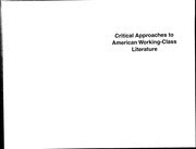 Critical approaches to American working-class literature