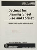 Decimal inch drawing sheet size and format