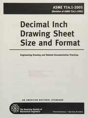 Decimal inch drawing sheet size and format