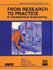 From research to practice in geotechnical engineering