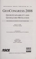 Geosustainability and geohazard mitigation
