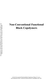 Non-conventional functional block copolymers