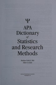 APA Dictionary of Statistics and Research Methods