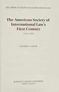 The American society of international law's first century