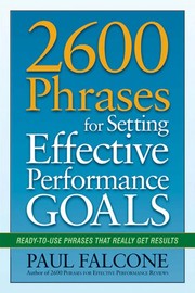 2600 phrases for setting effective performance goals