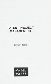 Patent project management