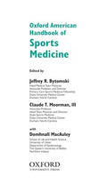 Oxford American handbook of sports medicine