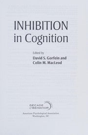 Inhibition in cognition
