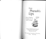 From Pharaoh's lips