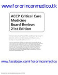 ACCP critical care medicine board review