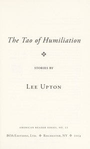 The Tao of humiliation