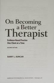 On Becoming a Better Therapist