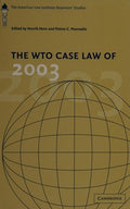 The WTO case law of 2003