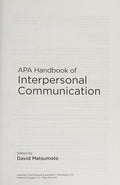 APA handbook of interpersonal communication