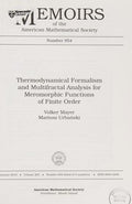 Thermodynamical formalism and multifractal analysis for meromorphic functions of finite order