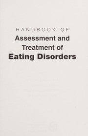 Handbook of Assessment and Treatment of Eating Disorders