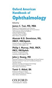 Oxford American handbook of ophthalmology